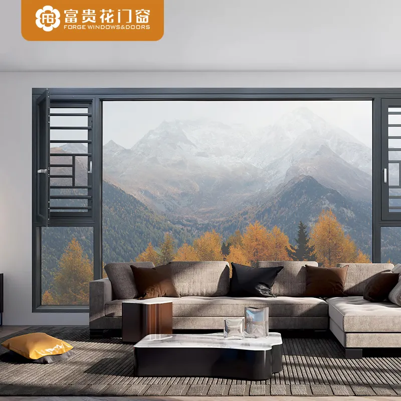 F106 window screen integrated external opening