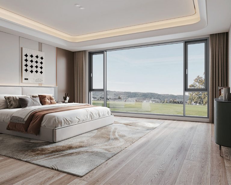 What is the approximate budget for doors and windows throughout a new home, and what is the price per square meter to avoid pitfalls?