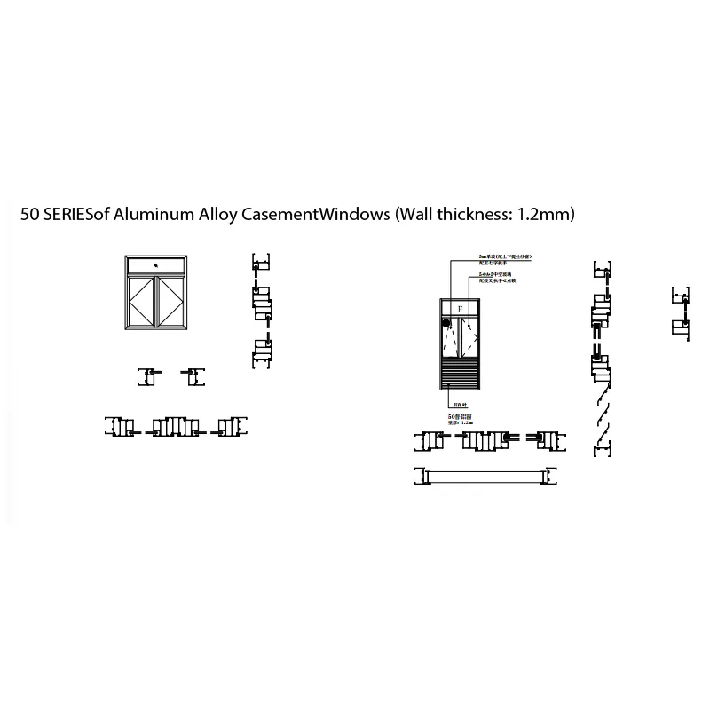 50 SERIESof Aluminum Alloy CasementWindows