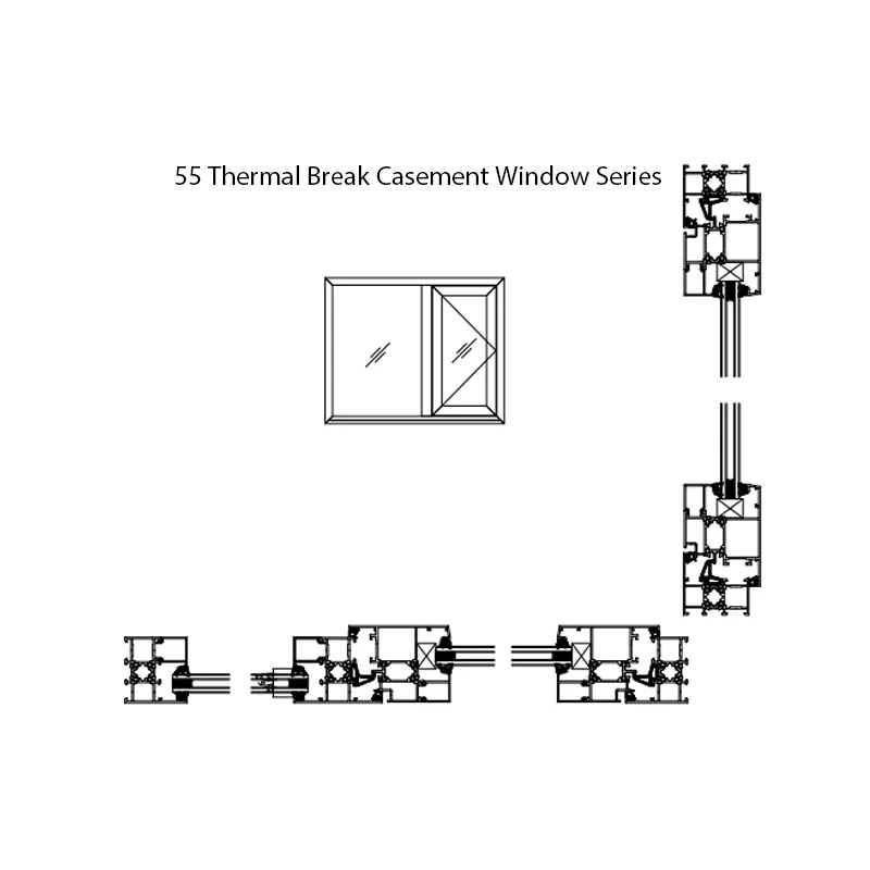 55 Thermal Break Casement Window Series