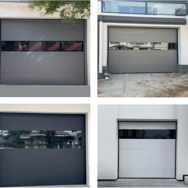 Aluminum-and-Glass Sectional Garage Door