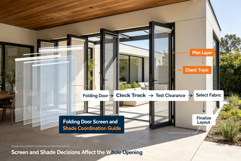 Folding Door Screen and Shade Coordination Guide