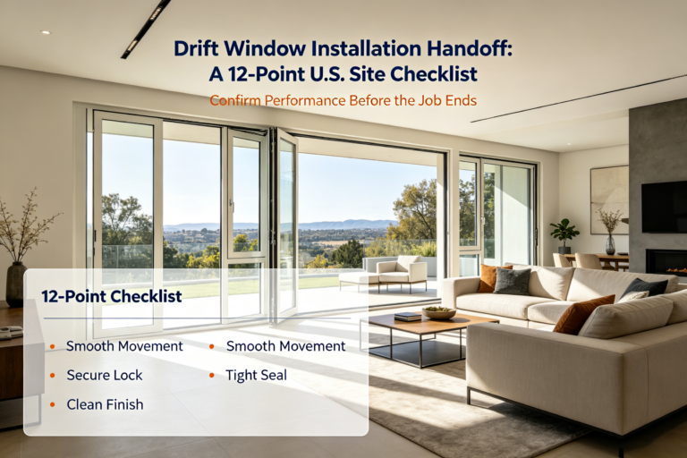 Drift window Installation Handoff: A 12-Point U.S. Site Checklist