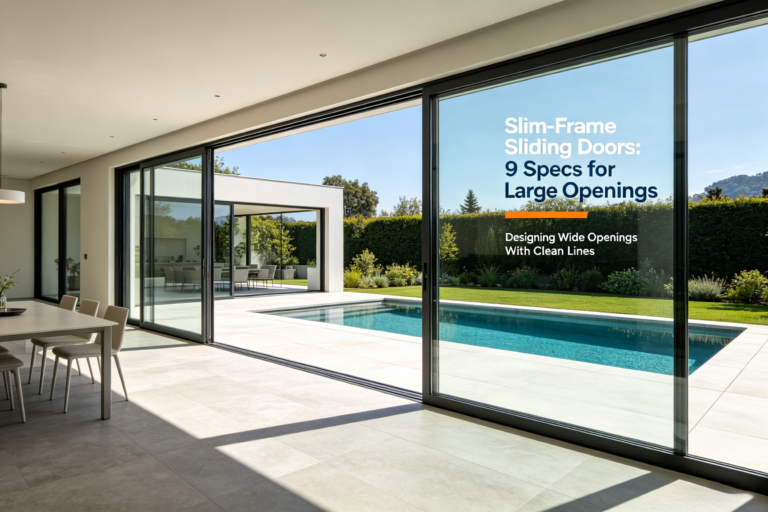 Slim-Frame Sliding Doors: 9 Specs for Large Openings