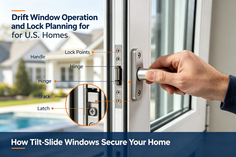 Drift window Operation and Lock Planning for U.S. Homes