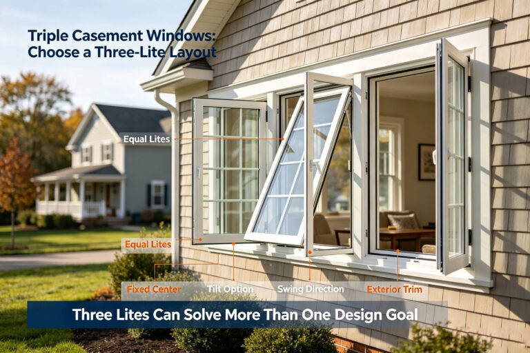 Triple Casement Windows: Choose a Three-Lite Layout