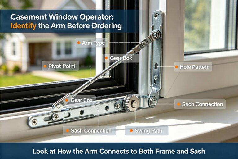 Casement Window Operator: Identify the Arm Before Ordering
